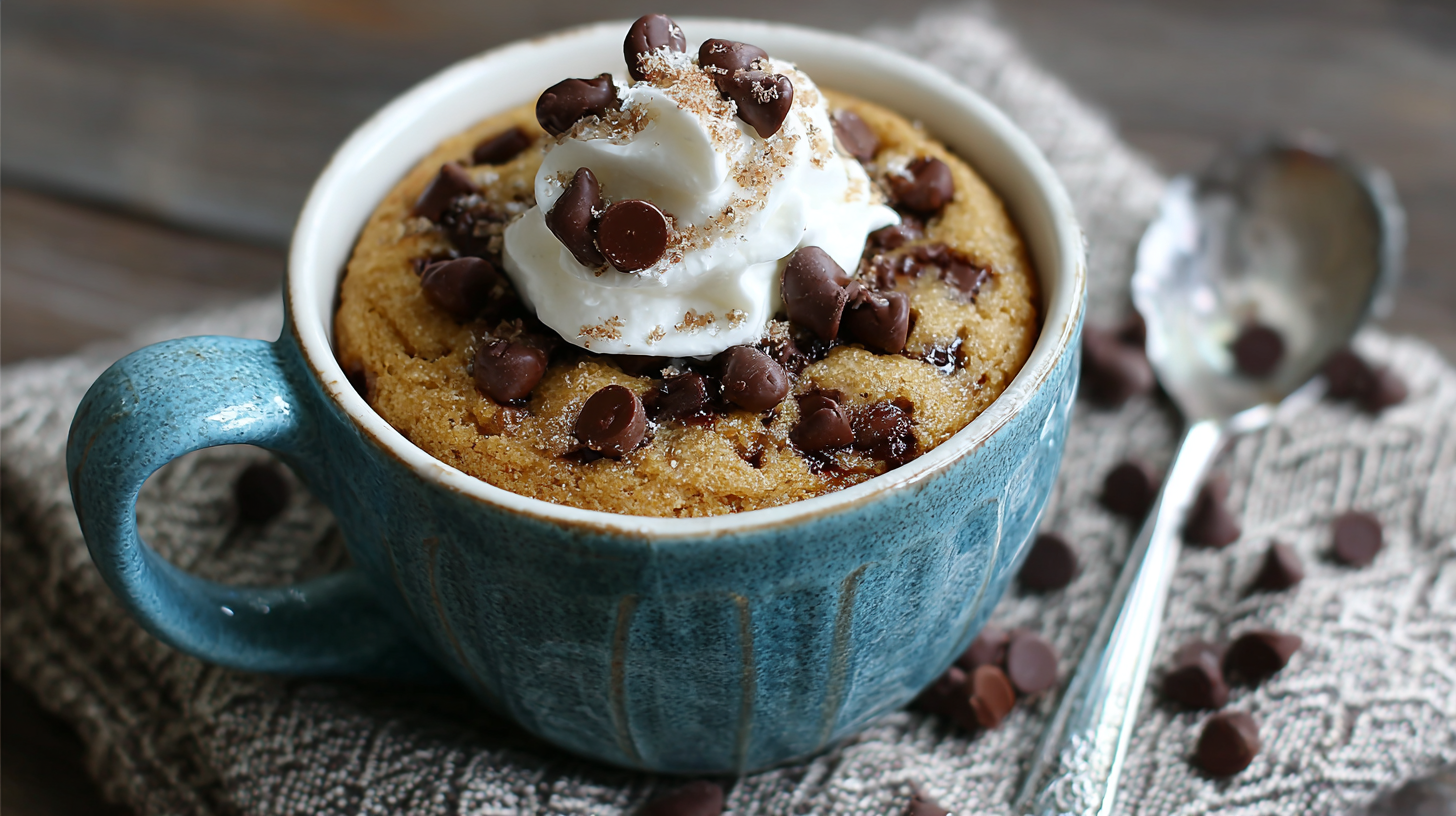 Read more about the article One-Bowl Chocolate Chip Mug Cake – Easy 5-Minute Dessert Recipe