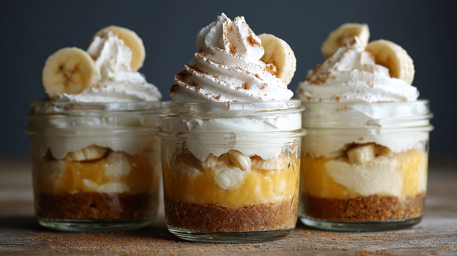 Read more about the article Mason Jar Banana Cream Pies – Easy No-Bake Dessert in a Jar